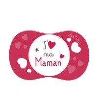 Suzeta silicon SYM J’aime ma maman, Luc et Lea, 6 luni +
