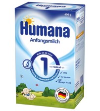 Lapte Praf, Humana 1 GOS, 600 G, De La Nastere