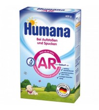 Lapte Praf Anti-Regurgitare, Humana AR, 400 G, 0 Luni+