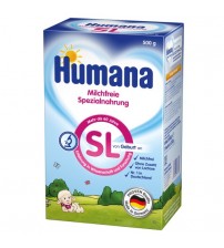 Lapte Praf Fara Lactoza, Humana SL, 500 G, 0 Luni+