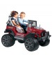 Masina electrica Peg Perego Gaucho Grande, 12V, 3 ani +, Rosu / Gri
