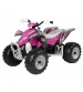ATV Peg Perego Polaris Outlaw Pink Power, 12V, 3 ani+, Roz/Gri