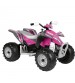 ATV Peg Perego Polaris Outlaw Pink Power, 12V, 3 ani+, Roz/Gri