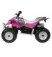 ATV Peg Perego Polaris Outlaw Pink Power, 12V, 3 ani+, Roz/Gri