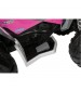 ATV Peg Perego Polaris Outlaw Pink Power, 12V, 3 ani+, Roz/Gri