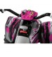 ATV Peg Perego Polaris Outlaw Pink Power, 12V, 3 ani+, Roz/Gri