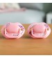 Tommee Tippee Suzeta de noapte Roz, design ortodontic simetric, fara BPA, include cutie de sterilizare 18-36 luni, 2 buc