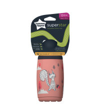 Cana Tommee Tippee cu pai, izoterma, cu protectie BACSHIELD ™ , 266 ml, 12 luni +, Roz, 1 buc