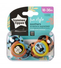Suzeta Ortodontice Fun , Tommee Tippee, 2buc, 18-36 luni, Maimuta/Zebra
