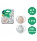 Tommee Tippee Suzeta de noapte Norisor, design ortodontic simetric, fara BPA, include cutie de sterilizare, 0-6 luni, 2 buc.
