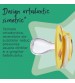 Tommee Tippee Suzeta Fun albastru/galben, design ortodontic simetric, fara BPA, include cutie de sterilizare, 6-18 luni, 2 buc.
