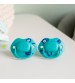 Tommee Tippee Suzeta Moda Turcoaz, design ortodontic simetric, fara BPA, include cutie de sterilizare, 0-6 luni, 2 buc