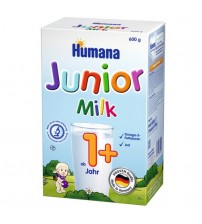Lapte praf, Humana Junior 1+, 600 g, 12 luni+
