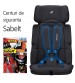 Scaun auto pliabil, usor de transportat Daiichi Easy Carry, 9 - 18 kg, Dark Gray, Gri inchis
