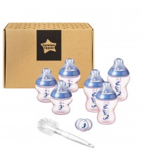 Kit biberoane nou nascut, ONL Fete  Tommee Tippee, 0luni+, Calut de Mare Albastru