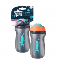 Cana Sippee Izoterma, ONL  Tommee Tippee, 260 ml x 1 buc, 12luni +, Gri