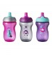 Set cani ONL Fete Tommee Tippee, 300 ml x3 buc, 12luni+, Roz