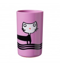 Cana Tommee Tippee No Knock Large, 300 ml, 12 luni +, Pisicuta roz, 1 buc