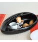 Cos pentru paine din rasina termoplastica "Gnam", negru, Alessi