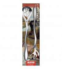 Set tacamuri pentru salata din otel inoxidabil, "Mediterraneo", Alessi