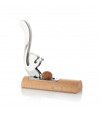 Spargator de nuci din otel inoxidabil si lemn "Scoiattolo", Alessi