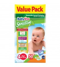 Scutece Babylino Sensitive Economy  N4 7-18kg/50 buc