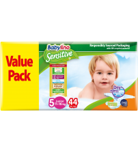 Scutece Babylino Sensitive Economy  N5 11-25kg/44 buc