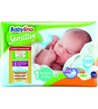 Scutece Babylino Sensitive N1 2-5kg/28 buc