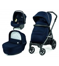 Carucior 3 in 1 Peg Perego Book, Primoviaggio SL,  0 - 22 kg, Eclipse, Bleumarin