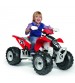 ATV Peg Perego Polaris Outlaw 330 W, 12V, 3 ani+, Negru / Rosu