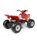 ATV Peg Perego Polaris Outlaw 330 W, 12V, 3 ani+, Negru / Rosu