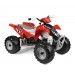ATV Peg Perego Polaris Outlaw 330 W, 12V, 3 ani+, Negru / Rosu
