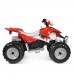 ATV Peg Perego Polaris Outlaw 330 W, 12V, 3 ani+, Negru / Rosu