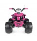 ATV Peg Perego Corral T-Rex, 330W, 12V, 3 ani +, Roz/ Negru