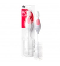 Perie pentru biberon si tetina, Tommee Tippee, Essentials, 1 buc, Roz