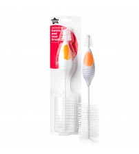 Perie pentru biberon si tetina, Tommee Tippee, Essentials, 1 buc, Portocaliu