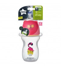 Cana de tranzitie Tommee Tippee cu cioc moale, 300 ml, 12 luni+, Rosu, 1 buc