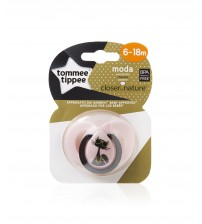 Suzeta Ortodontica Moda, Tommee Tippee, Roz, 6-18 luni, Pisica