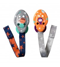 Set suport pentru suzeta, Tommee Tippee, 2 buc, Planete / Astronaut