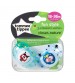 Suzete Ortodontice Fun, Tommee Tippee, 18-36 luni, 2 buc, baieti, Robotei Turquoise